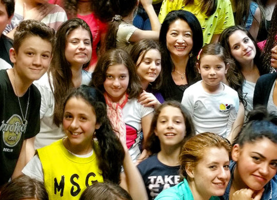 Sue with Youth Choir